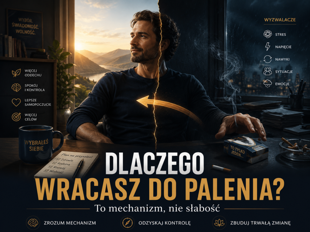 Dlaczego wracam do palenia papierosów, nawrót do nałogu to mechanizm, nie słabość